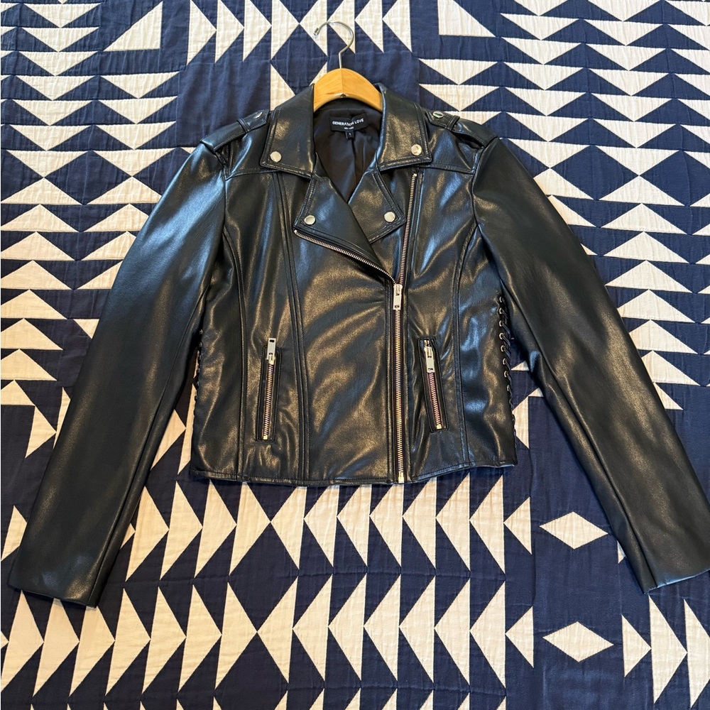 Generation Love Black Faux Leather Jacket